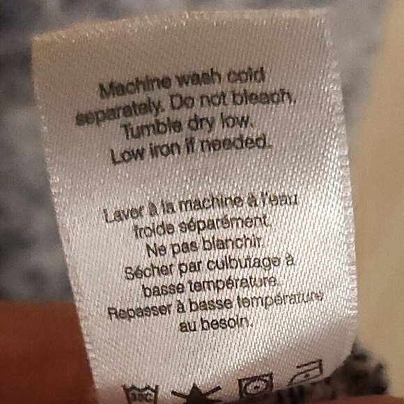 Coldwater Creek Blue White Textured Relaxed Fit Summer Sweater Large - Picture 6 of 7